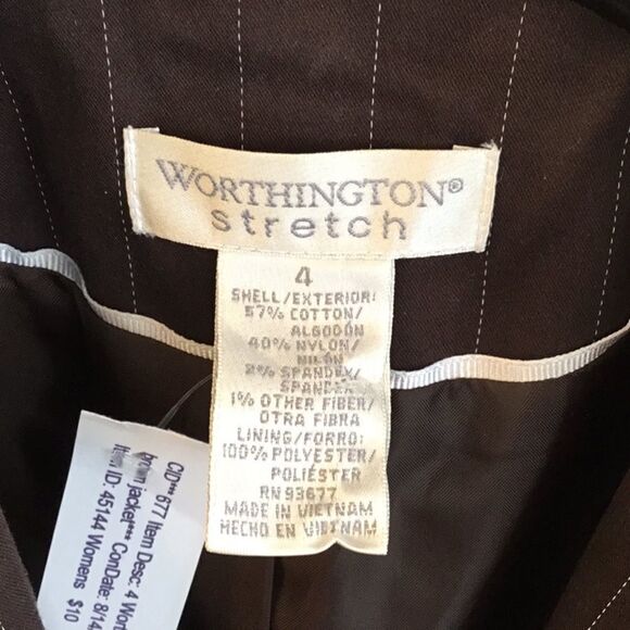 4 Worthington brown jacket - Picture 2 of 3